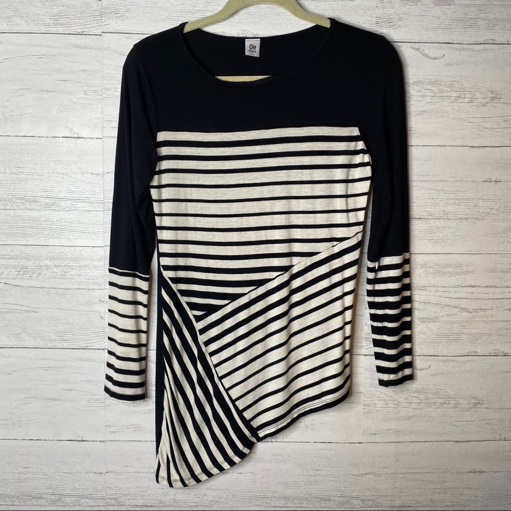 🌈 one fashion asymmetric long sleeved top